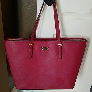 Michael Kors Travel Tote Burgandy